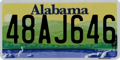 AL license plate 48AJ646