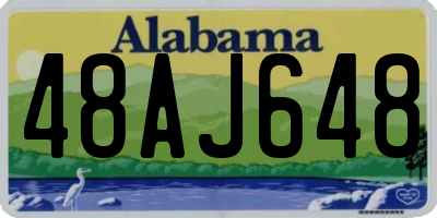 AL license plate 48AJ648
