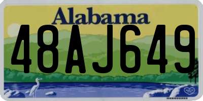 AL license plate 48AJ649