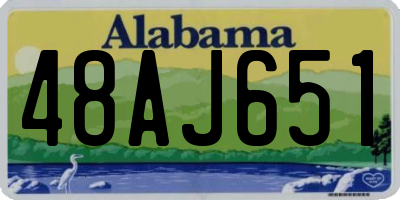 AL license plate 48AJ651