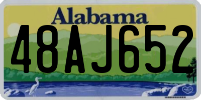 AL license plate 48AJ652