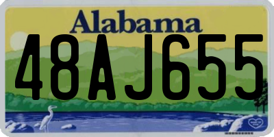 AL license plate 48AJ655