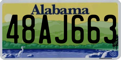 AL license plate 48AJ663