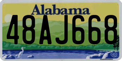 AL license plate 48AJ668