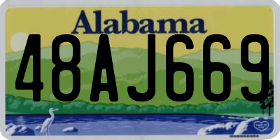 AL license plate 48AJ669