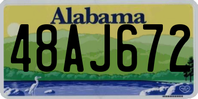 AL license plate 48AJ672