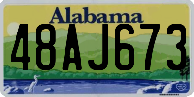 AL license plate 48AJ673