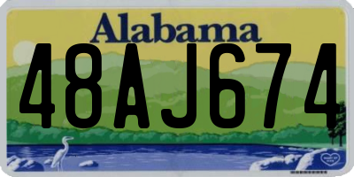 AL license plate 48AJ674