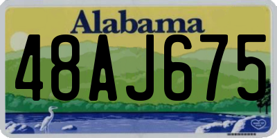 AL license plate 48AJ675