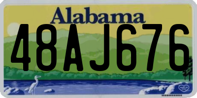 AL license plate 48AJ676