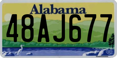 AL license plate 48AJ677