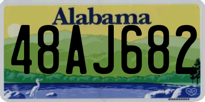 AL license plate 48AJ682
