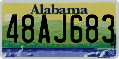 AL license plate 48AJ683