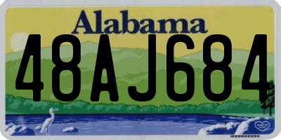 AL license plate 48AJ684