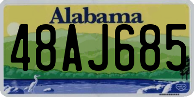 AL license plate 48AJ685