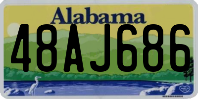 AL license plate 48AJ686