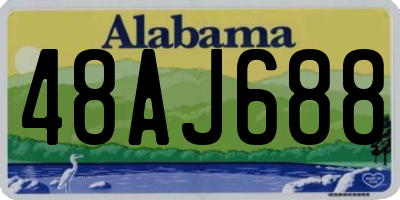 AL license plate 48AJ688