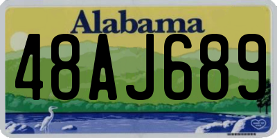 AL license plate 48AJ689