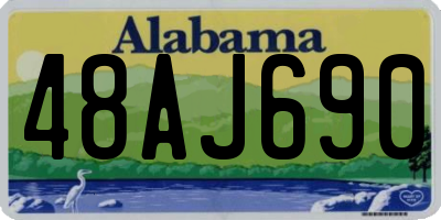 AL license plate 48AJ690