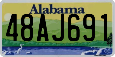 AL license plate 48AJ691