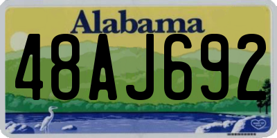 AL license plate 48AJ692