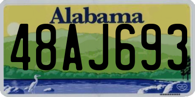AL license plate 48AJ693