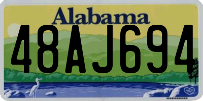 AL license plate 48AJ694