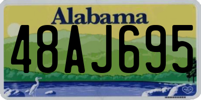 AL license plate 48AJ695