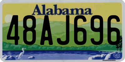 AL license plate 48AJ696