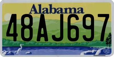 AL license plate 48AJ697