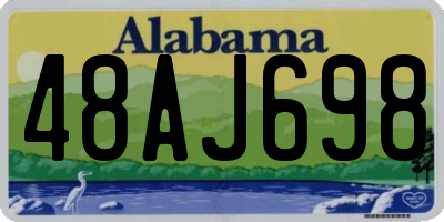 AL license plate 48AJ698