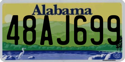 AL license plate 48AJ699