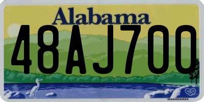 AL license plate 48AJ700