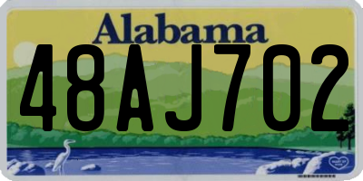 AL license plate 48AJ702