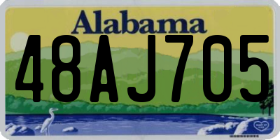 AL license plate 48AJ705