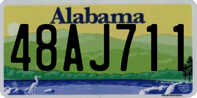 AL license plate 48AJ711