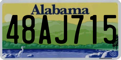 AL license plate 48AJ715