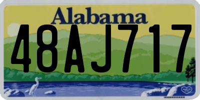 AL license plate 48AJ717