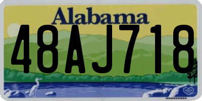 AL license plate 48AJ718