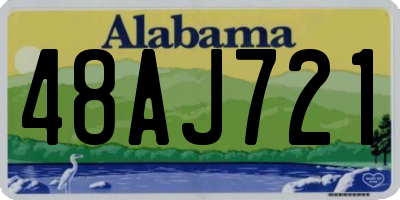 AL license plate 48AJ721