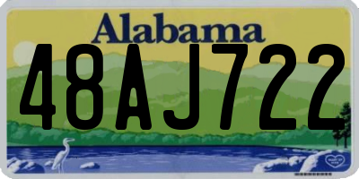 AL license plate 48AJ722