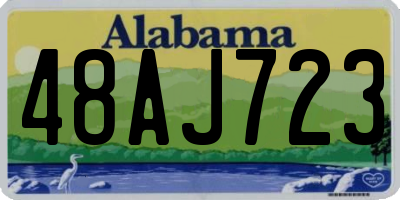 AL license plate 48AJ723