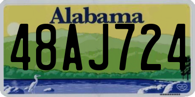 AL license plate 48AJ724