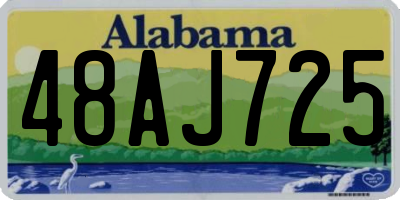 AL license plate 48AJ725