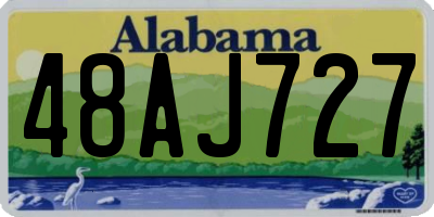AL license plate 48AJ727