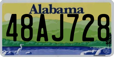 AL license plate 48AJ728