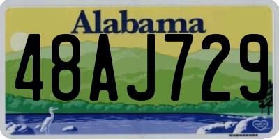 AL license plate 48AJ729