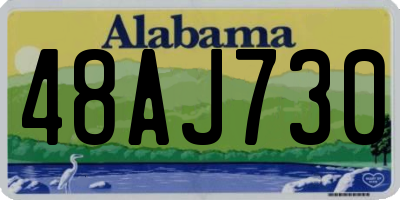 AL license plate 48AJ730