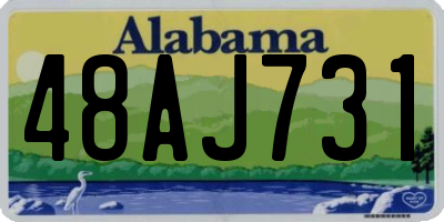 AL license plate 48AJ731