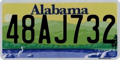 AL license plate 48AJ732